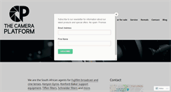 Desktop Screenshot of cameraplatform.co.za
