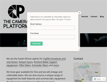 Tablet Screenshot of cameraplatform.co.za